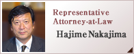 Representative Attorney-at-Law  Hajime Nakajima